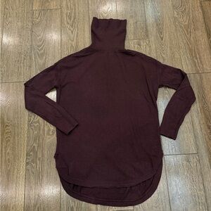 Treasure & Bond Turtleneck Sweater Plum Purple